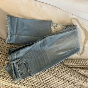 Abercrombie & Fitch Light Blue Distressed Women's Jeans